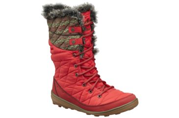 Image of Columbia Heavenly Omni-Heat Print Winter Boot - Women's-Henna/Nori-Medium-6.5