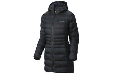 Image of Columbia Hellfire Mid Down Hooded Jacket - Women's-Black-Small