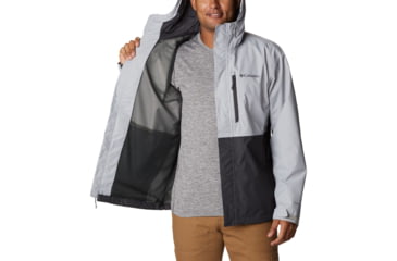 Image of Columbia Hikebound Rain Jacket - Mens, Columbia Grey/Shark, Large, 1988621039ClmbGry,ShkL