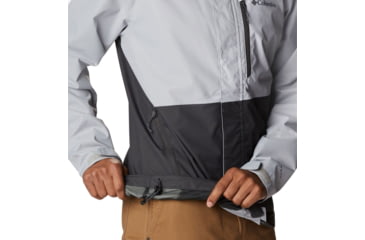 Image of Columbia Hikebound Rain Jacket - Men's, Columbia Grey/Shark, Large, 1988621039ClmbGry,ShkL