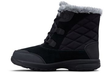 Image of Columbia Ice Maiden Shorty Winter Boots - Womens, Black, Columbia Grey, Medium, 6, 1862391010-6