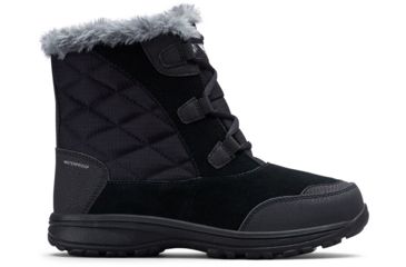 Image of Columbia Ice Maiden Shorty Winter Boots - Womens, Black, Columbia Grey, Medium, 6, 1862391010-6