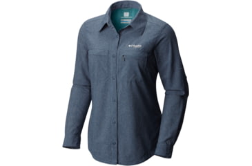 Image of Columbia Irico Long Sleeve Shirt - Women's-Zinc Heather-Large