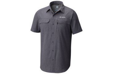 Image of Columbia Irico Short Sleeve Shirt -Mens, Graphite Heather, L 1654412053L