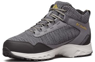 Image of Columbia Irrigon Trail Mid Knit Outdry Boots - Mens, Ti Grey Steel/Antique Moss, Medium, 9.5, 1831941033-9.5