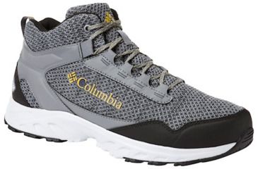Image of Columbia Irrigon Trail Mid Knit Outdry Boots - Mens, Ti Grey Steel/Antique Moss, Medium, 9.5, 1831941033-9.5