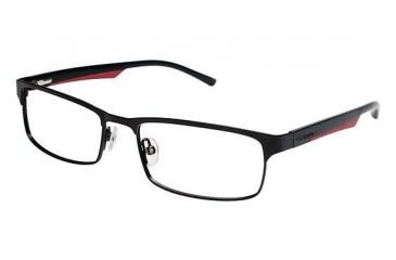 Image of Columbia James Peak Single Vision Prescription Eyeglasses - Frame Black/Red, Size 53/17mm CBJAMESPEAK03
