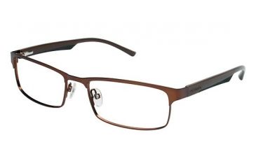 Image of Columbia James Peak Single Vision Prescription Eyeglasses - Frame Brown/Black, Size 53/17mm CBJAMESPEAK01