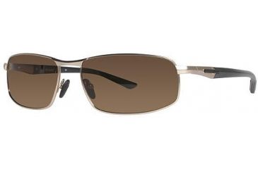 Image of Columbia JET STREAM 300 Sunglasses - Frame Shiny Gold/Black, Lens Color Brown, Size 63/17mm CBJETSTRM30003