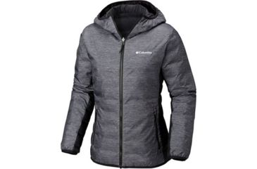 Image of Columbia Lake 22 Reversible Hooded Jacket, Charcoal Heather Print, XL - Womens, 1799291030-XL