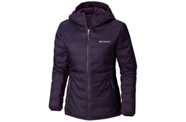 Image of Columbia Lake 22 Reversible Hooded Jacket - Womens, Dark Plum Heather Print, Medium, 1799291506-M
