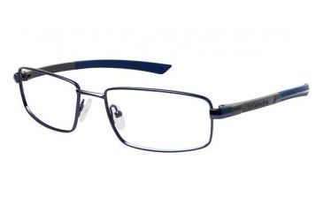 Image of Columbia Lassen Peak Single Vision Prescription Eyeglasses - Frame Blue/Dark Grey, Size 55/17mm CBLASSEN03