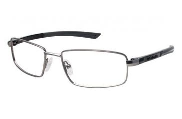 Image of Columbia Lassen Peak Single Vision Prescription Eyeglasses - Frame Gunmetal Black, Size 55/17mm CBLASSEN01
