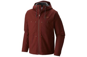 Image of Columbia Loma Vista Hooded Jacket - Men's-Deep Rust-Small