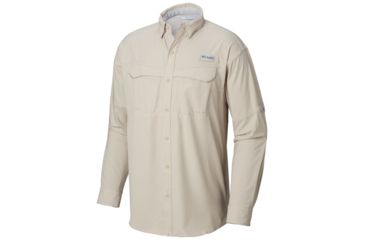 Image of Columbia Low Drag Offshore Long Sleeve Shirt - Mens, Fossil, Medium, 1450041160-M