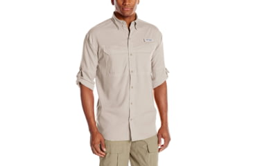 Image of Columbia Low Drag Offshore Long Sleeve Shirt - Mens, Fossil, Medium, 1450041160-M