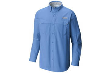 Image of Columbia Low Drag Offshore Long Sleeve Shirt - Mens, White Cap, Small, 1450041450-S
