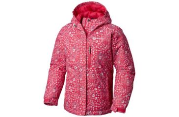 Image of Columbia Magic Mile Jacket - Girls, Cactus Pink Floral Print, Extra Large, 1753941612-XL