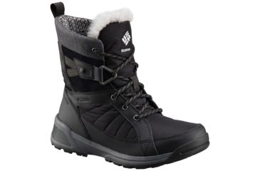Image of Columbia Meadows Shorty Omni-Heat 3D Winter Boot - Womens, Black/Steam, Medium, 10, 1791321010-10