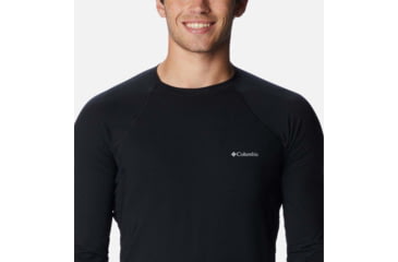 Image of Columbia Midweight Stretch Long Sleeve Top - Mens, Black, Large, 1638591-011-L
