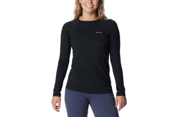Image of Columbia Midweight Stretch Long Sleeve Top - Womens, Black, Large, 1639021-011-L