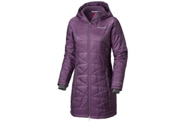 Image of Columbia Mighty Lite Hooded Jacket - Women's, Dark Plum, Medium, 1468771506-M