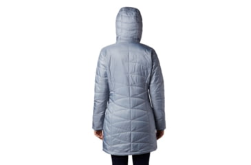 Image of Columbia Mighty Lite Hooded Jacket - Womens, Tradewinds Grey, Size Large, 146877-032-L