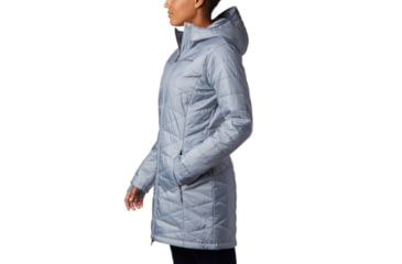 Image of Columbia Mighty Lite Hooded Jacket - Womens, Tradewinds Grey, Size Large, 146877-032-L