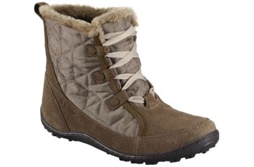 Image of Columbia Minx Shorty Omni-Heat Winter Boot - Women's-Pebble/Oxford-Medium-7 US