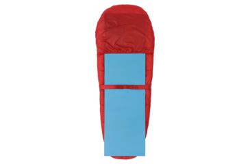 Image of Columbia Mount Tabor 10F Mummy Sleeping Bag, Red/White, Regular, 30647