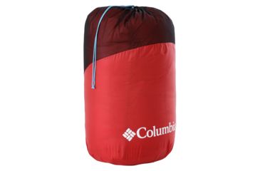 Image of Columbia Mount Tabor 10F Mummy Sleeping Bag, Red/White, Regular, 30647