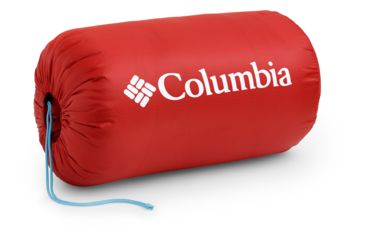 Image of Columbia Mount Tabor 10F Mummy Sleeping Bag, Red/White, Regular, 30647