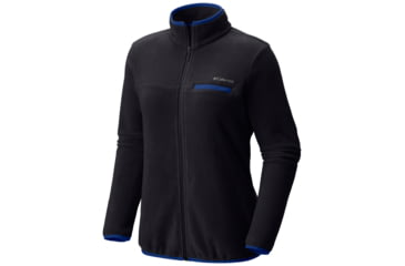 Image of Columbia Mountain Crest Full Zip Jacket - Women's-Black/Dynasty-X-Small