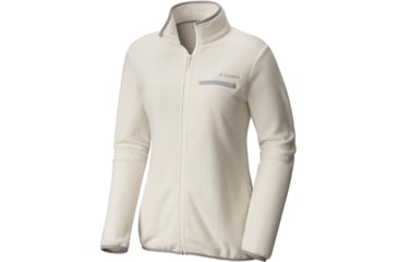Image of Columbia Mountain Crest Full Zip Jacket - Women's, Chalk, Columbia Grey, Large, 1740501191-L