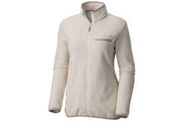 Image of Columbia Mountain Crest Full Zip Jacket - Womens, Chalk, Columbia Grey, Large, 1740501191-L