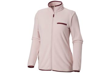 Image of Columbia Mountain Crest Full Zip Jacket - Womens, Mineral Pink, Deep Madeira, Small, 1740501618-S