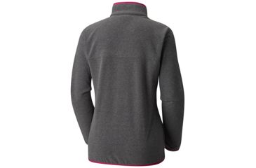 Image of Columbia Mountain Crest Full Zip Jacket - Womens, Shark Heather, Fuchsia, Large, 1740501014-L