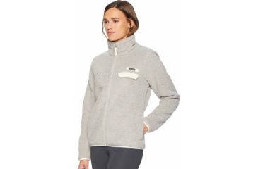 Image of Columbia Mountain Side Heavyweight Fleece FZ, Flint Grey, Light Bisque, Extra Small - Womens, 1730401027-XS