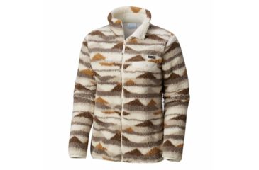 Image of Columbia Mountain Side Heavyweight Fleece FZ, Light Bisque Print, Extra Small - Womens, 1730401106-XS