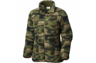 Image of Columbia Mountain Side Heavyweight Fleece FZ, Peatmoss Camo, Extra Small - Womens, 1730401213-XS