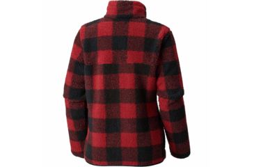 Image of Columbia Mountain Side Heavyweight Fleece FZ, Red Element Buffalo Check, S - Womens, 1730401624-S