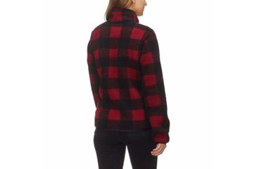 Image of Columbia Mountain Side Heavyweight Fleece FZ, Red Element Buffalo Check, S - Womens, 1730401624-S