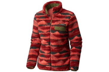 Image of Columbia Mountain Side Heavyweight Fleece FZ - Womens, Garnet Red Print, Small, 1730401631-S