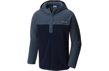 Image of Columbia Mountain Side Hooded Jacket - Men's-Collegiate Navy-X-Large