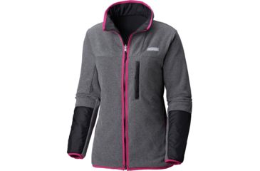 Image of Columbia Mountain Side Reversible Fleece, Black, Extra Small - Womens, 1804621010-XS