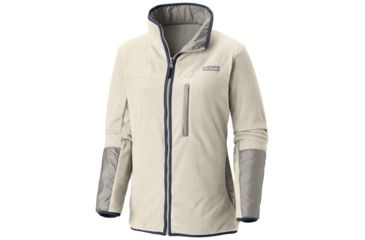 Image of Columbia Mountain Side Reversible Fleece Jacket - Womens, Light Cloud, Small, 1804621020-S