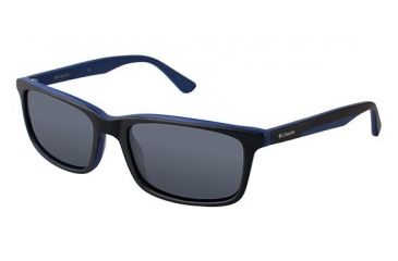Image of Columbia NORRIS LAKE Sunglasses - Frame BLACK/BLUE, Lens Color Grey CBNORRISLK01