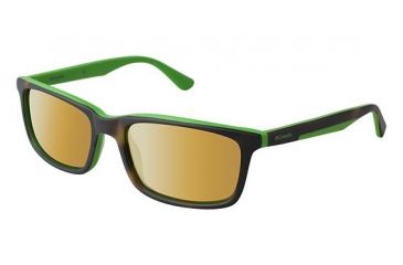 Image of Columbia NORRIS LAKE Sunglasses - Frame TORT/GREEN, Lens Color Brown Flash CBNORRISLK02