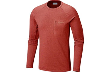 Image of Columbia Northern Ground Long Sleeve Knit, Backcountry Orange, M - Mens, 1803281866-M