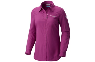 Image of Columbia Northern Ground Long Sleeve Shirt - Womens, Intense Violet, L, 1773441519L